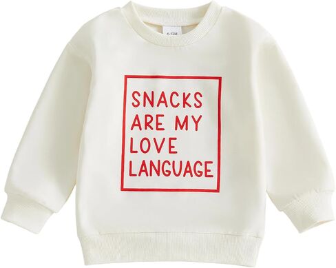 Doqcey عيد الحب طفل رضيع فتاة الملابس مضحك خطابات البلوز Crewneck كم طويل البلوز البلوز القمم in Kuwait