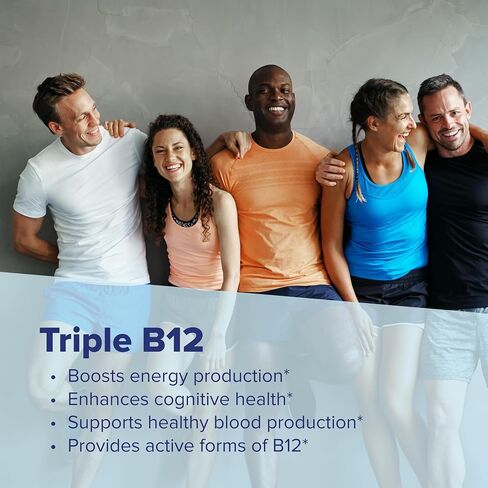 Superior Source No Shot Triple B12 3000 mcg, Quick Dissolve MicroLingual Tablets, 60 Ct, Methylcobalamin, Adenosylcobalamin & Cyanocobalamin, Cognitive & Heart Health, Nervous System, Non-GMO in Kuwait