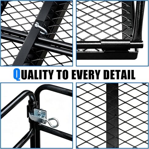 LWTURMRT Hitch Cargo Carrier مع حامل البضائع القابل للطي 58X23X14 بوصة 500 رطل للخدمة الشاقة 2 بوصة سلة الأمتعة المتلقية للربط لسيارات الدفع الرباعي والتخييم والسفر وما إلى ذلك in Kuwait