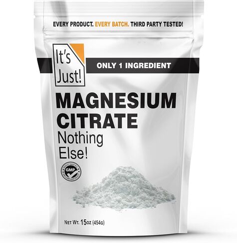 It's Just - Magnesium Citrate Powder, 500g, Magnesium Supplement, Unflavored (500g / 143 Servings) in Kuwait