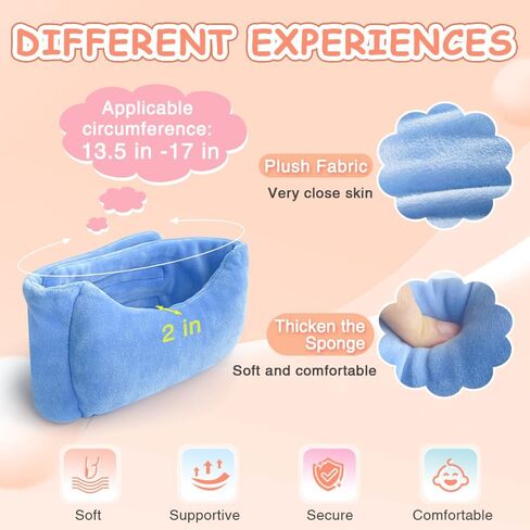 POWYS Torticollis Pillows for Infants Neck Support Newborn Toddler Car Seat Head Positioner for Traveling Sleeping Baby Kid Head Correction Adjustable Soft Cusion in Kuwait