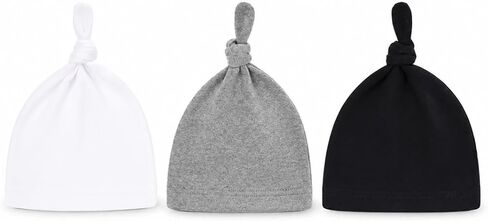 BBPIG Unisex Baby Adjustable Knot Hat Cotton Soft Cute Knit Hat Cap in Kuwait