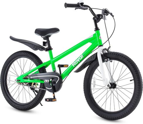 Royalbaby Freestyle Dual Handbrakes Kids Bike, 16 Inch Learning Bicycle with Training Wheels for Boys Girls Beginners Age 4-7 Years, White in Kuwait