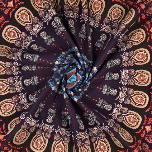 Lyacmy Bohemian Mandala Tapestry Hippie Tapestries Psychedelic Peacock Boho Tapestry Wall Hanging for Bedroom (36.02 x 48.03 inches) in Kuwait
