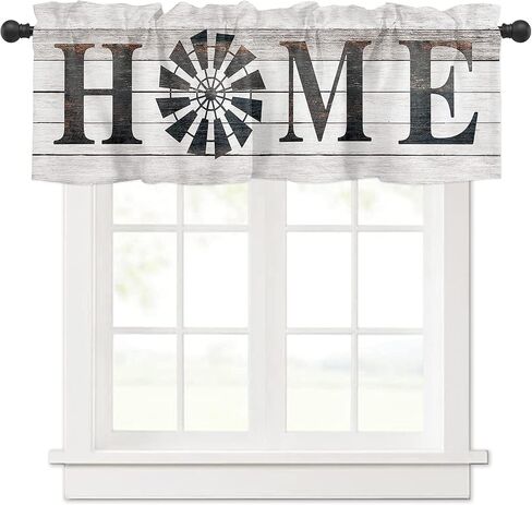 Window Curtains Vanlance Rod Pocket Curtain Drapery for Living Room Kitchen Bathroom, Ocean Theme, Soft&Washable Small Window Treatment Valances, Underwater World Fish Sea, 1 Panel, 54x18inch in Kuwait