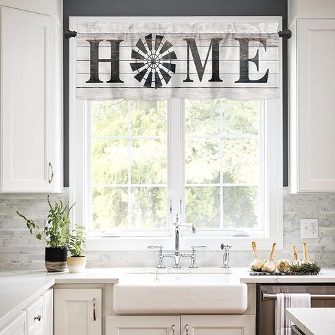Window Curtains Vanlance Rod Pocket Curtain Drapery for Living Room Kitchen Bathroom, Ocean Theme, Soft&Washable Small Window Treatment Valances, Underwater World Fish Sea, 1 Panel, 54x18inch in Kuwait