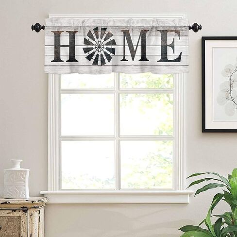 Window Curtains Vanlance Rod Pocket Curtain Drapery for Living Room Kitchen Bathroom, Ocean Theme, Soft&Washable Small Window Treatment Valances, Underwater World Fish Sea, 1 Panel, 54x18inch in Kuwait