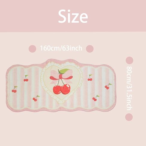 USTIDE Kids Runner Rug, Pink Oval Girls Pink Carpet Super Fluffy and Washable Throw Mat Castle Cartoon Floor Carpet Cute Bedside Rug for Nursery Playroom Bedroom Decor (Oval Runner,32"x63") in Kuwait