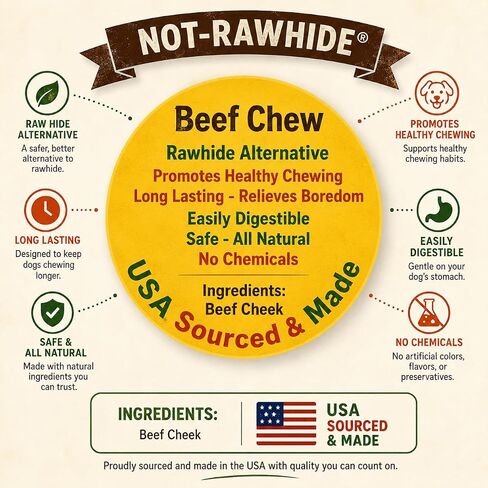 Best Buy Bones Nature's Own Pet Chews Moo Cheeks Bag Treat, 8 oz in Kuwait