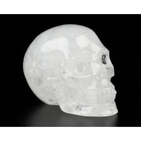 1.5" Clear Quartz Rock Crystal Carved Crystal Skull. Hand Carved Gemstone Fine Art Sculpture.1060a in Kuwait