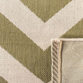 SAFAVIEH Courtyard Collection Runner Rug - 2'3" x 12', Black & Beige, Chevron Design, Non-Shedding & Easy Care, Indoor/Outdoor & Washable-Ideal for Patio, Backyard, Mudroom (CY6244-256) in Kuwait