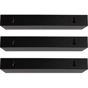Kiera Grace Stockholm Maine Floating Shelves, Modern Wall Mounted Hanging Shelf for Bedroom, Kitchen, 12", Black, 1Pack in Kuwait
