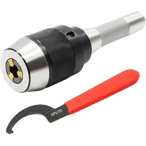 1/64"-1/2" Special Heavy Duty Keyless Drill Chuck with Integrated Shank, R8 Shank, Titanium Jaws (1/2" R8 Shank) in Kuwait