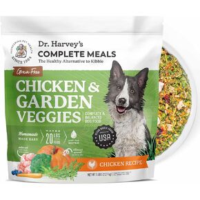 Dr. Harvey's Chicken & Garden Veggies Dog Food, Human Grade Grain-Free Dehydrated Food for Dogs with Freeze-Dried Chicken, Trial Size (5.5 Oz) in Kuwait