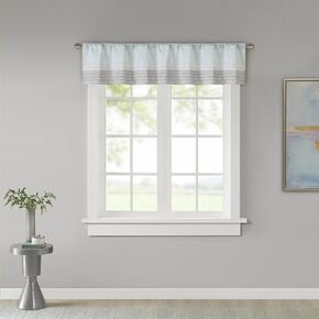 Madison Park Window Curtain Single Panel Faux Silk, Elegant Pleats, Rod Pocket Curtains for Living Room Privacy, Room Darkening Window Curtain for Bedroom and Dorm, Amherst, 50x84", Coral in Kuwait
