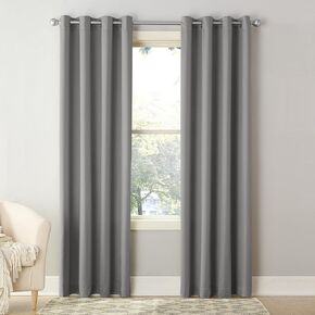 Sun Zero Barrow Energy Efficient Grommet Curtain Panel Pair 54" x 95" in Kuwait