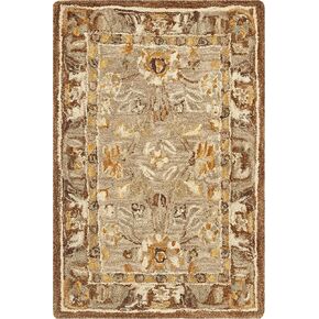 SAFAVIEH Anatolia Collection Runner Rug - 2'3" x 8', Dark Grey & Brown, Handmade Traditional Oriental Wool, Ideal for High Traffic Areas in Living Room, Bedroom (AN558A) in Kuwait