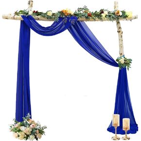 MODFUNS Dusty Rose الزفاف قوس اللف 18FT 2 لوحات الشيفون الأقمشة الزفاف أقواس الزينة للاستقبال شير قوس الستائر الستائر الوردي المتربة لخلفية خيمة الستارة لأحداث الحزب in Kuwait