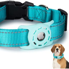 Dog Collar, Compatible with AirTag, Nylon Pet Kitten Puppy Collar for Small Dogs, Orange,XS: 8''-12'' Neck in Kuwait