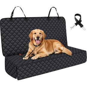 JSTHT Dog Seat Cover, 100% Waterproof Bench Seat Cover Protector Scratch Proof Nonslip Durable Soft Pet Back Seat Covers for Cars Trucks & SUVs in Kuwait