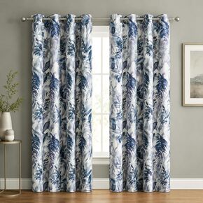VOGOL Birds Print Curtains Valance, Country Style Room Darkening Small Drapes for Living Room, Rod Pocket Solid Window Treatment for Cafe, 1 Panel, 52 x 18 Inches in Kuwait