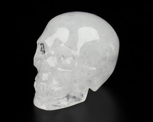 Skullis 2.0 "كوارتز روك كريستال منحوت جمجمة كريستال-منحوتة باليد الأحجار الكريمة الفنون الجميلة النحت. in Kuwait