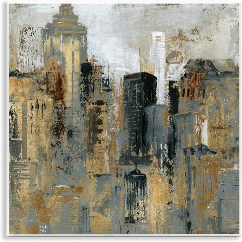 Stupell Industries Abstract Cityscape Urban Buildings Modern Architecture, Design by Carol Robinson in Kuwait