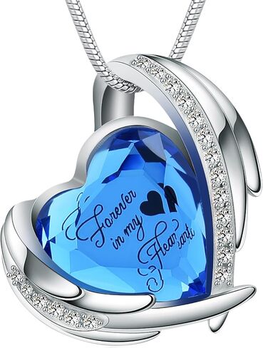 VCCWYQK Crystal Heart Urn Necklace for Ashes for Women Stainless Steel Keepsake Pendant Ash Holder Cremation Jewelry in Kuwait