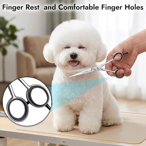 ARSUK Dog Grooming Scissors Straight 7-inch, Pet Hair Cutting Shears for Large & Small Dogs, Cats & Horses - Stainless Steel in Kuwait