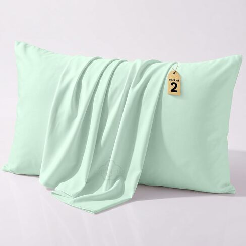 COTTON STICH™ Toddler Pillowcase 16x20 Set of 2, 100% Cotton 600 Thread Count Kids Pillow Covers, Soft Breathable Small Travel Pillowcase with Zipper Closure, White in Kuwait