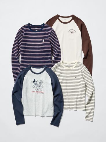 Uniqlo Mickey＆Friends UT Graphic Mini T-Shirt | Long Sleeve in Kuwait
