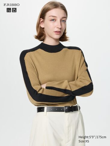 Uniqlo 3D Knit Mock Neck Sweater in Kuwait