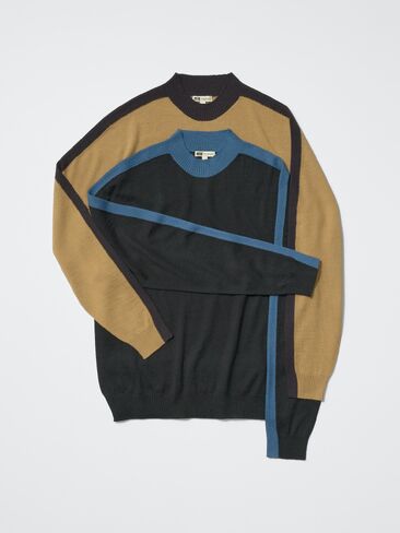 Uniqlo 3D Knit Mock Neck Sweater in Kuwait