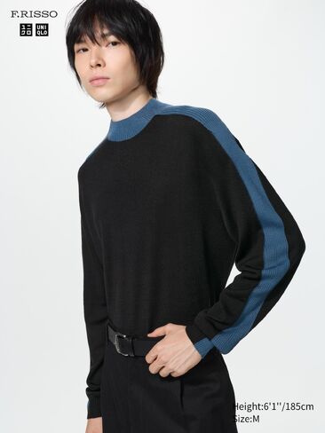 Uniqlo 3D Knit Mock Neck Sweater in Kuwait