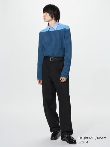 Uniqlo 3D Knit Boat Neck Sweater in Kuwait