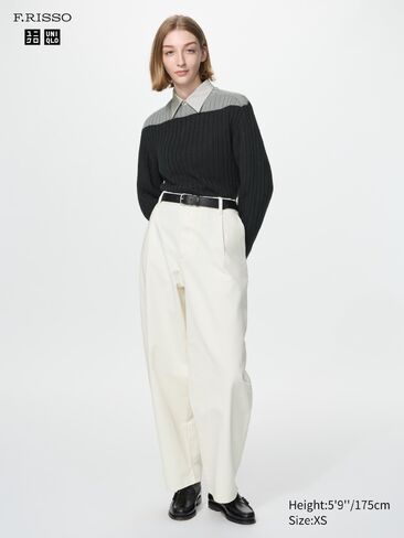 Uniqlo 3D Knit Boat Neck Sweater in Kuwait