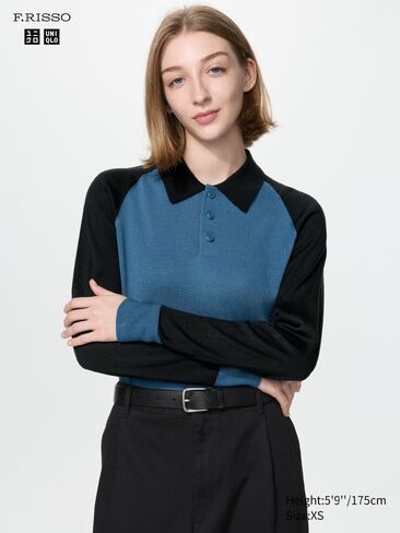 Uniqlo 3D Knit Polo Sweater in Kuwait
