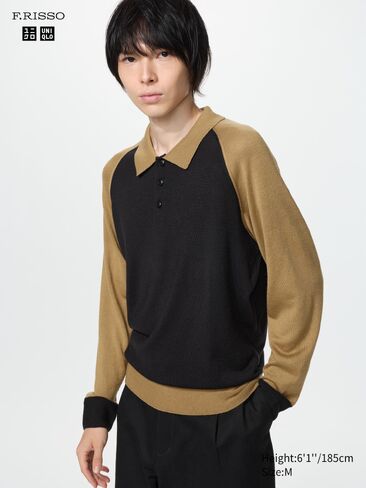 Uniqlo 3D Knit Polo Sweater in Kuwait