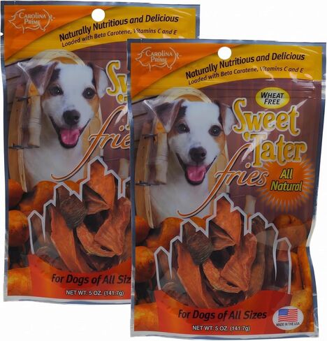 Carolina Prime Pet 45031 Sweet Tater Fries Treat For Dogs (1 Pouch), One Size in Kuwait
