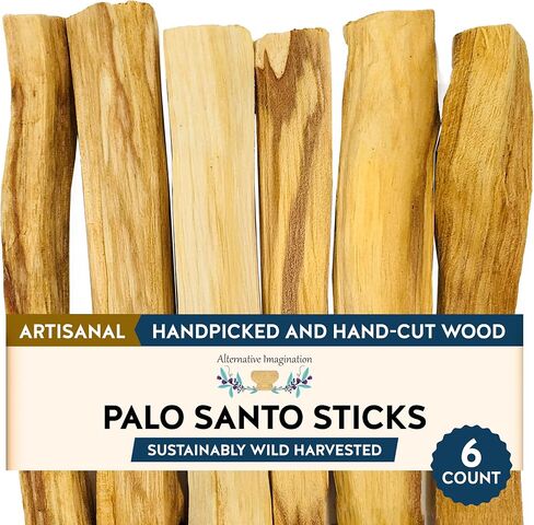 Palo Santo Wood Incense Sticks (Pack of 20) - Holy Wood Resinous Incense for Smudging, Smoke Cleansing, Stress Relief, Purification, Meditation, Rituals, Ceremonies, Spellwork, and Gifts in Kuwait