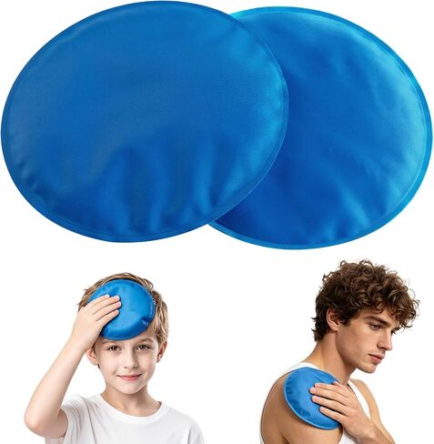 Small Ice Packs (2 Pcs x 5.5") - Kids Ice Packs for Boo Boos - Cold Packs for Injuries Reusable Soft - Ice Packs for Injuries Reusable Kids, Toddler – Baby Colic Relief - Gel Packs for Icing Injuries in Kuwait