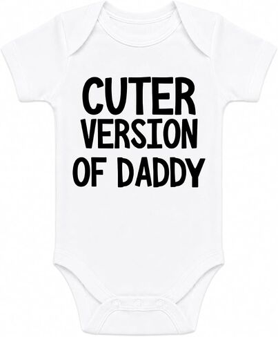 CBTwear Cuter Version of Daddy - Dad to Be Announcement - Cute Infant One-Piece Baby Bodysuit in Kuwait