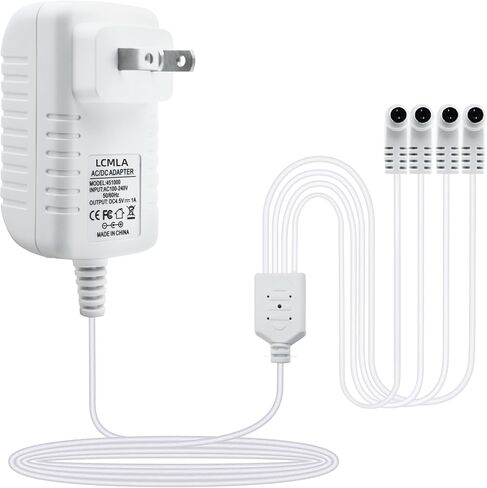 محول طاقة LCMLA AC/DC 4.5V متوافق مع ملحق Lemax المضاء # 94563 94564 74707 74295 84428 94565 94566 94527 44241 64517 ديكورات المباني الصغيرة لإضاءة عيد الميلاد in Kuwait