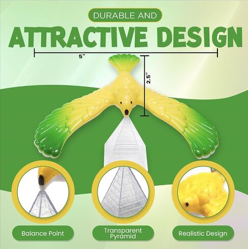 SENSORY4U Balancing Bird Set - One Dozen Party Pack Balance Birds - School Treasure Box or Party Favors Gifts for Kids - Physics Game Fine Motor Skills Toys. in Kuwait