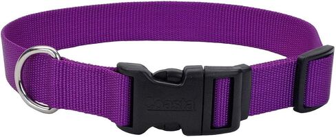 Coastal Pet - Adjustable Dog Collar with Plastic Buckle, Black, 1" x 18" - 26" in Kuwait