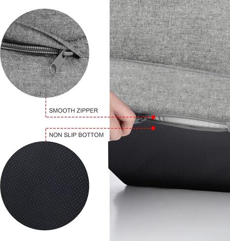 Fida Orthopedic Dog Bed with Memory Foam Base - Dog Lounge Sofa, Removable Washable Cover, Pets Couch Beds for Small Dogs & Cats (Small, Grey) in Kuwait