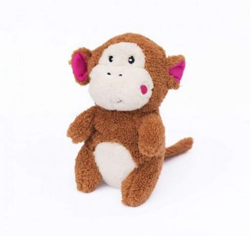 ZippyPaws - Cheeky Chumz Super Soft Squeaker Plush Dog Toy with Unique Sound - Monkey in Kuwait