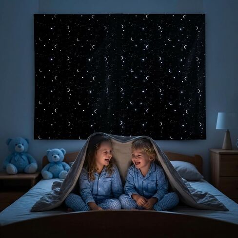 Portable Blackout Curtains (60" x 80") - Travel Blackout Curtains for Baby w/Stars - Portable Blackout Shades w/UV & Thermal Protection - 20 Suctions & Velcro Blackout Curtains - Stick on Curtains in Kuwait