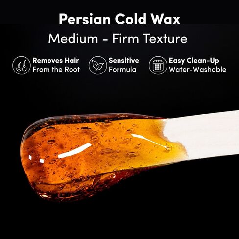 All-Natural Sugar Wax for Body Hair Removal - Persian Cold Wax 16 fl oz (480 ml) in Kuwait