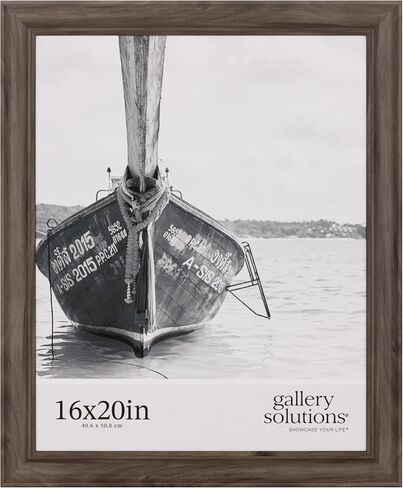 Gallery Solutions - 20"x30" - White Wood Wall Mount Poster Frame - Enhance Your Space with Large-Scale Art Display - Rectangular Wall Mount - Hanging Frame - Home Accents - Interior Design in Kuwait